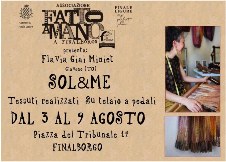 Fatto a mano a Finalborgo: Flavia Giai Miniet