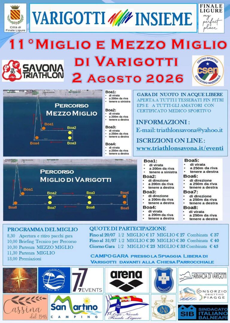 11°  Miglio e Mezzo Miglio di Varigotti