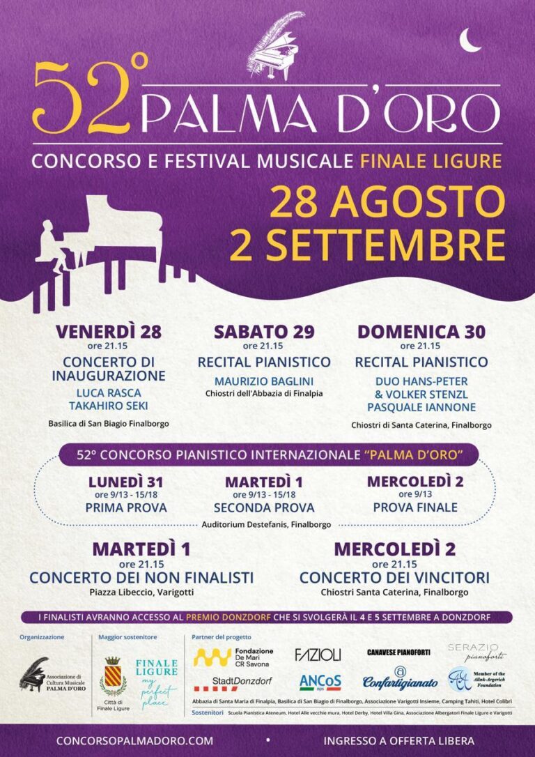 52° Concorso Pianistico Palma D’Oro
