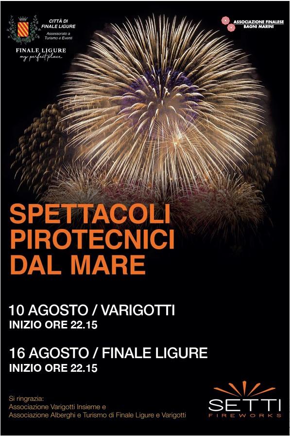 Spettacoli pirotecnici dal mare