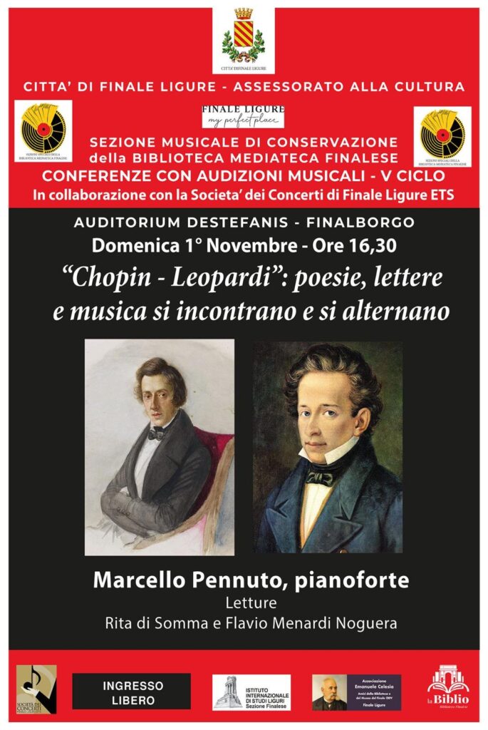 “Chopin – Leopardi”: poesie, lettere e musica si incontrano e si alternano