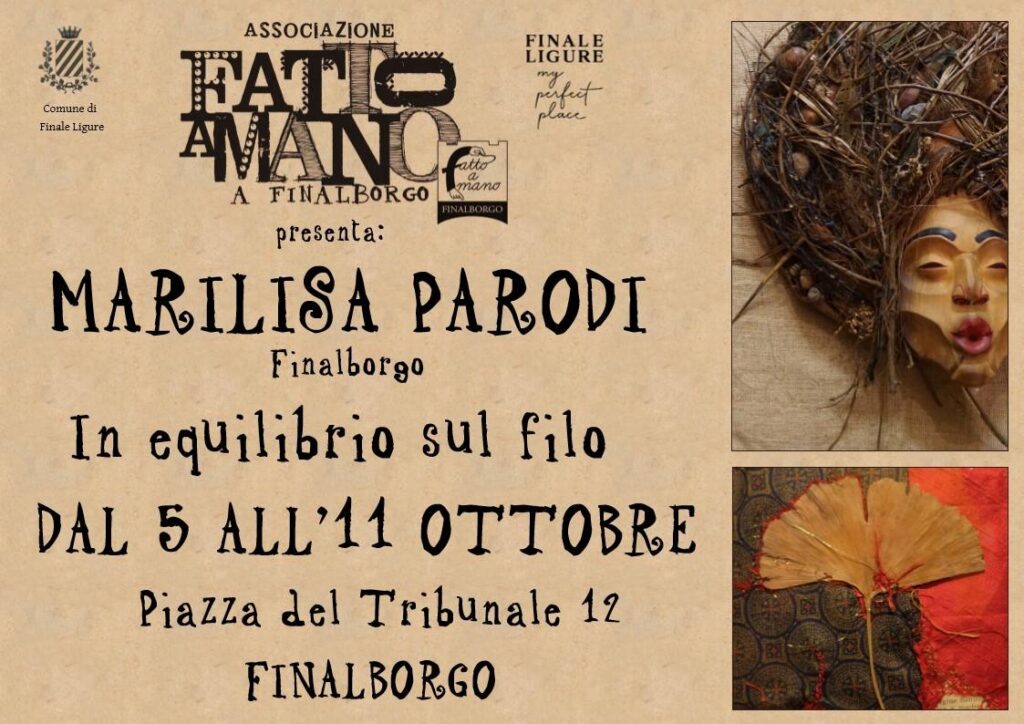 Fatto a mano a Finalborgo : “In equilibrio sul filo” Marilisa Parodi